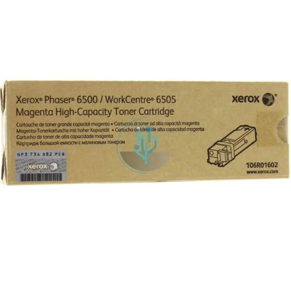 Toner Xerox 106R01602 Magenta phaser 6500, wc 6505 2,5k. - Imagen 2