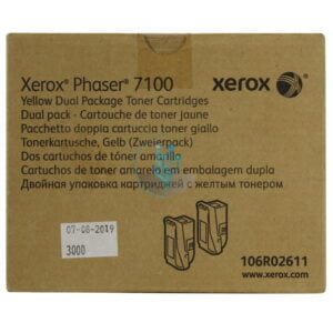 Toner Xerox 106R02611 Yellow Phaser 7100 Dual Pack 9k.