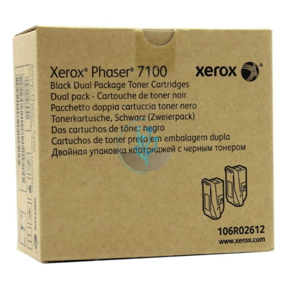 Toner Xerox 106R02612 Black Phaser 7100 Dual Pack 10k. - Imagen 2