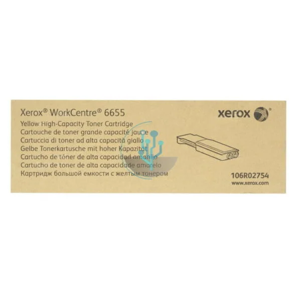 Toner Xerox 106R02754 Yellow WorkCentre 6655 7,5k.