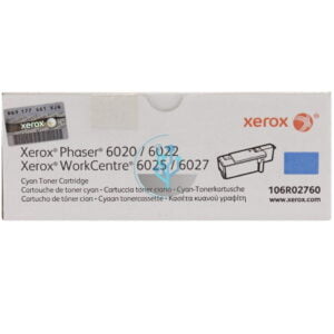 Toner Xerox 106R02760 Cyan phaser 6020, wc 6027 1k.