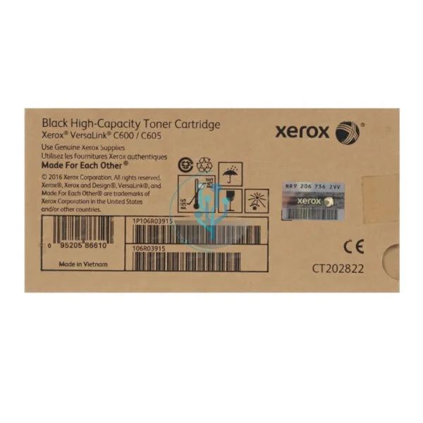 Toner Xerox 106R03915 Negro c600, c605 10,1k