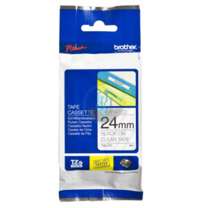 Cinta Brother tze-151 Black on Clear 1" (24mm)