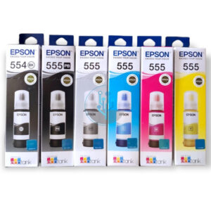 Kit de Tintas Epson T554 y T555 l8160, l8180 70ml.