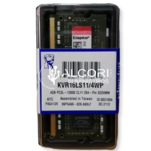 Memoria Kingston KVR16LS11/4wp, 4gb DDR3L Sodimm 1600 mhz cl-11, 1.35v