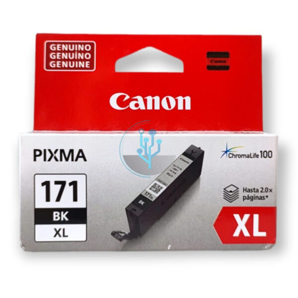 Tinta Canon CLI-171XL Black mg5710, mg6810 10.8ml.