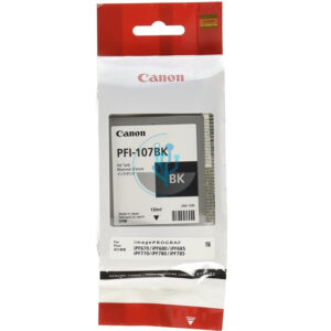 Tinta Canon PFI-107BK Negro ipf670, ipf770 130ml.