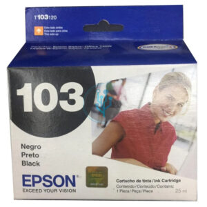 Tinta Epson T103120-AL t40w, tx600 Black 25ml.