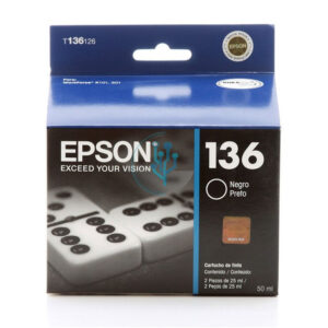 Tinta Epson T136126-AL WorkForce k101, k301 Negro 50ml.