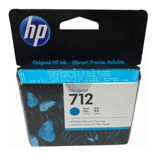 Tinta HP 3ED67A (712a) 29ml Cyan