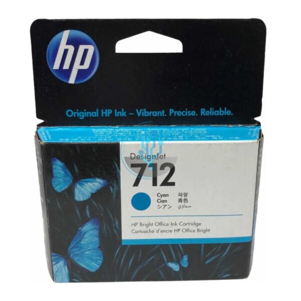 Tinta HP 3ED67A (712a) 29ml Cyan - Imagen 3