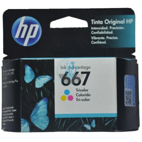 Tinta HP 3YM78AL (667) Tricolor dj 2775, 4175 2ml. - Imagen 2