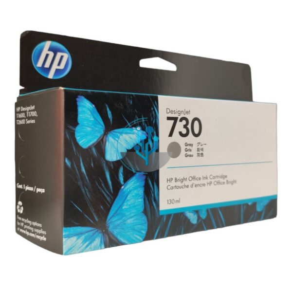 Tinta HP P2V66A (730) Gris t2600 130ml. - Imagen 3