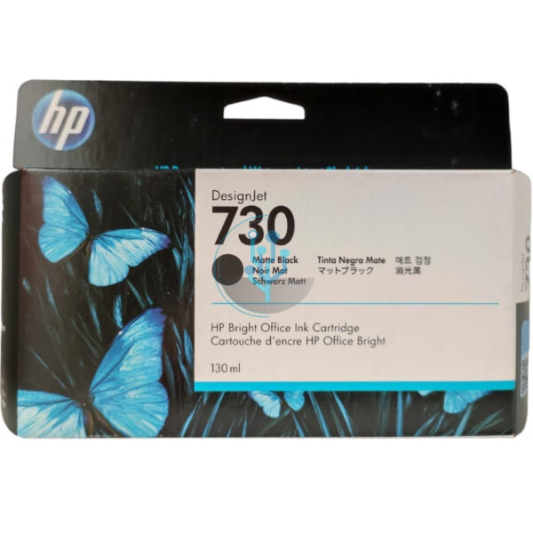 Tinta HP P2V65A (730) Matte Black t2600 130ml.