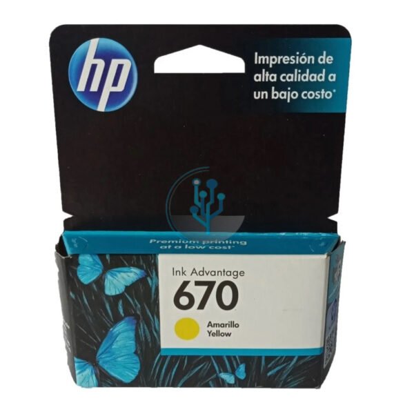 Tinta HP CZ116AL (670) Yellow 300pag.