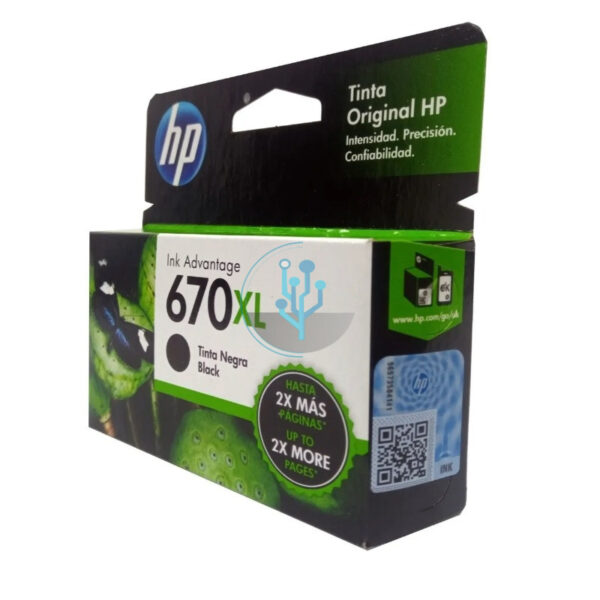 Tinta HP CZ117AL (670xl) Negro 550pag. - Imagen 2