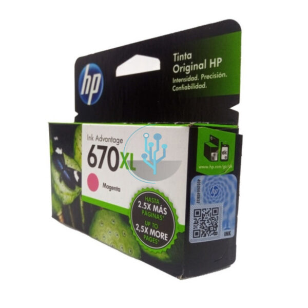 Tinta HP CZ119AL (670xl) Magenta 750pag.