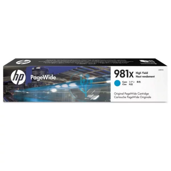 Tinta HP L0R09A (981x) Cyan 10k.