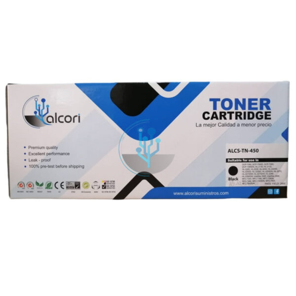 Toner Brother Compatible TN-450 Negro 2,6k