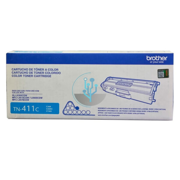 Toner Brother TN-411C Cyan mfc-l8900cdw 1,8k.