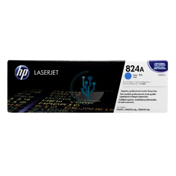 Toner HP CB381A (824a) l.j. cp6015, cm6040 Cyan 21k.