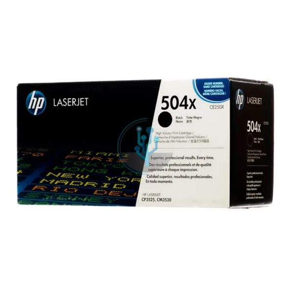 Toner HP CE250X (504x) l.j. cp3525 Negro 10,5k.