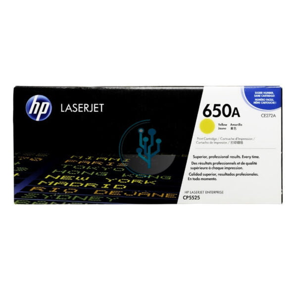 Toner HP CE272A (650a) l.j. cp5525 Yellow 15k.