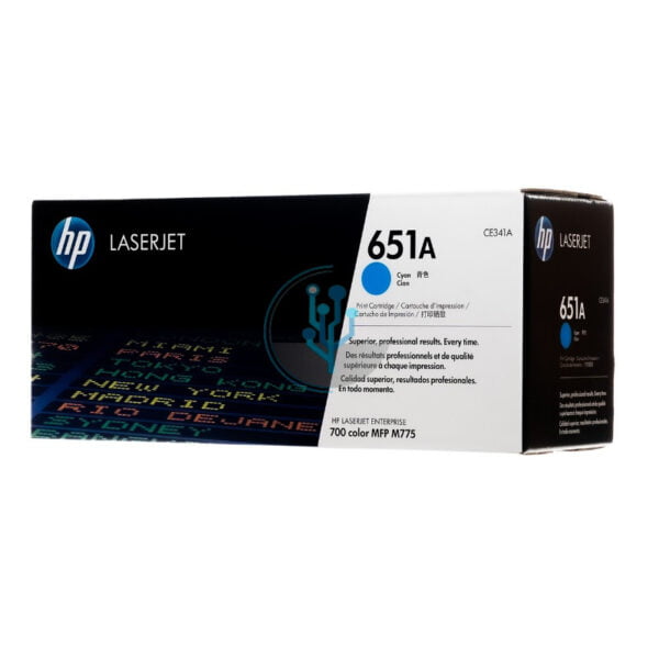 Toner HP CE341A (651a) l.j. ent 700 Cyan 16k. - Imagen 2