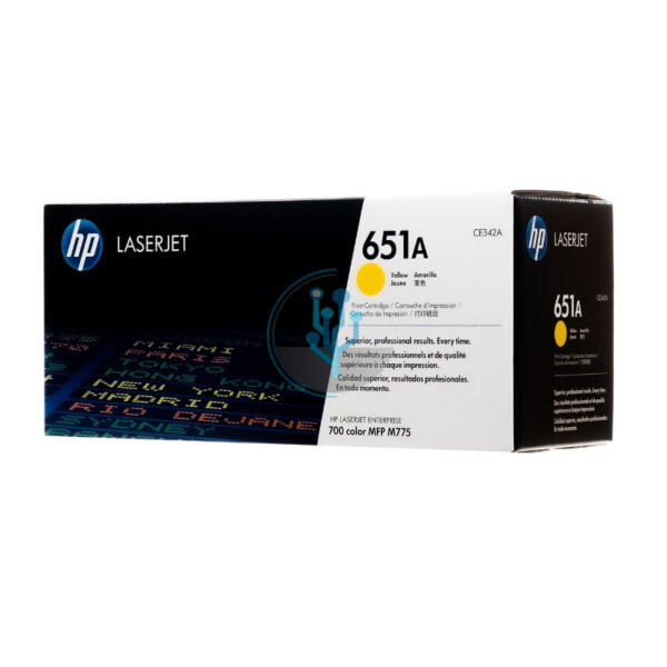 Toner HP CE342A (651a) l.j. ent 700 Yellow 16k. - Imagen 2