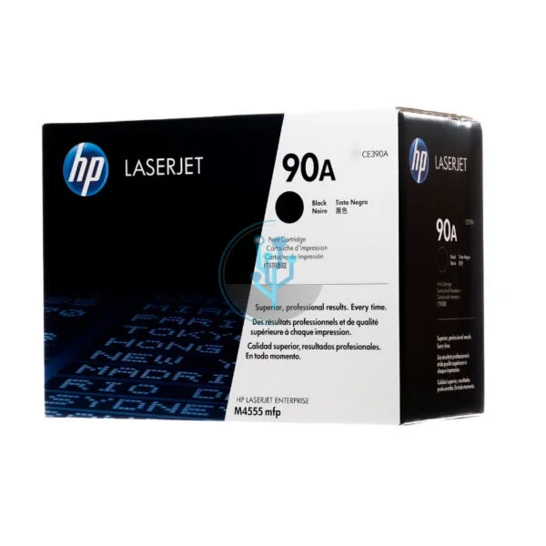 Toner HP CE390A (90A) l.j.4555 Black 10k. - Imagen 2