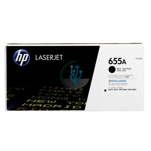 Toner HP CF450A (655a) Negro Ent m652, m681 12,5k.