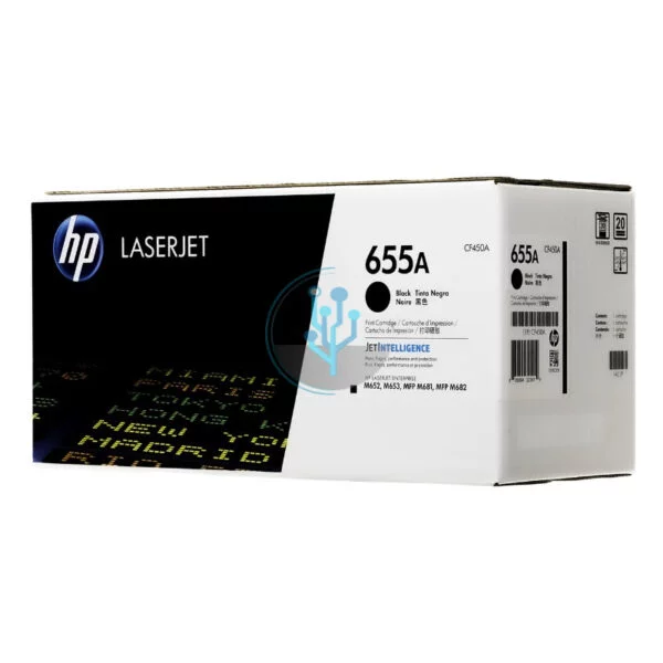 Toner HP CF450A (655a) Negro Ent m652, m681 12,5k. - Imagen 2