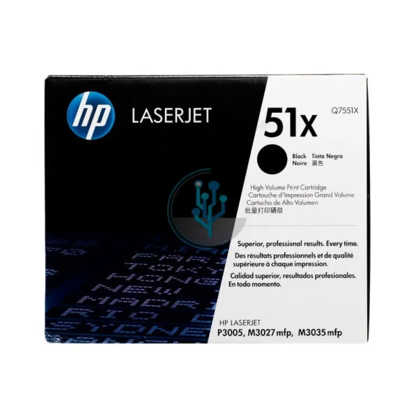 Toner HP Q7551X (51x) l.j. p3005x Negro 13k.